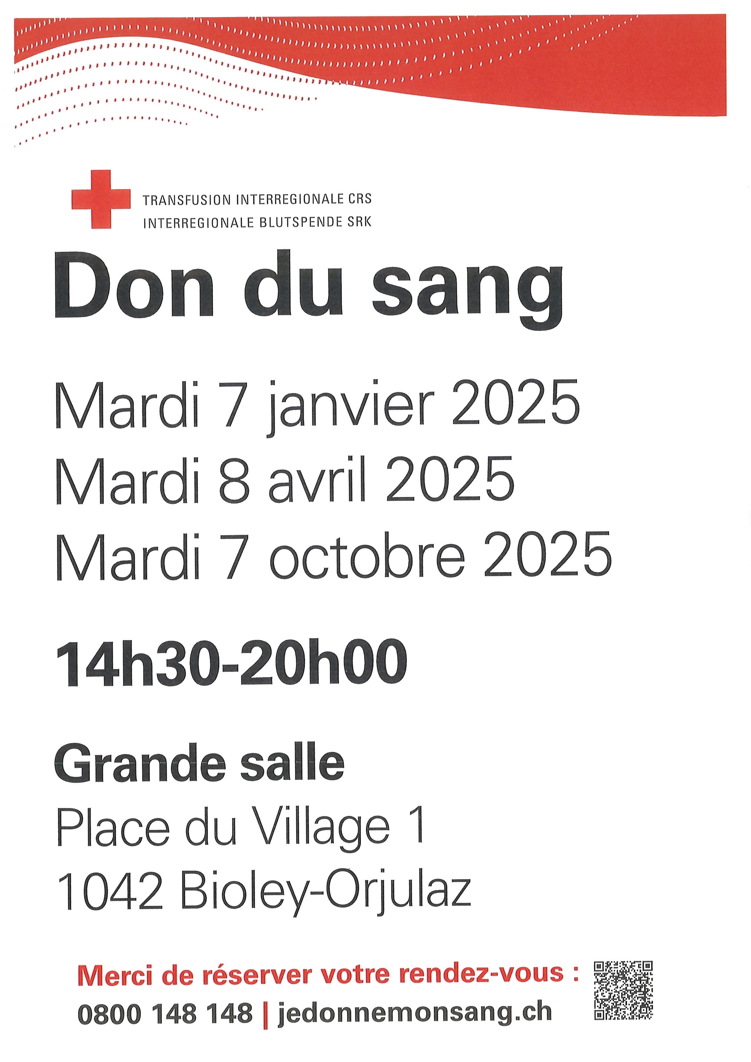 DON DU SANG - Mardi 7 octobre 2025